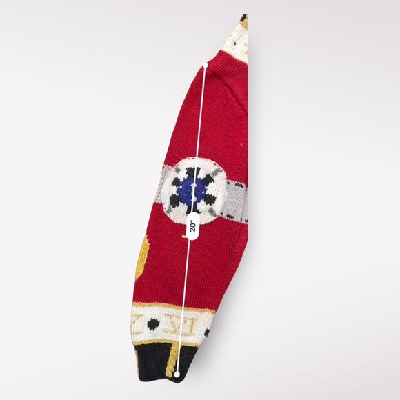 Berek Vintage 1991 Hand knit Clock Pima Cotton Sweater Size S‎ Got Time, Clock - Picture 5 of 7